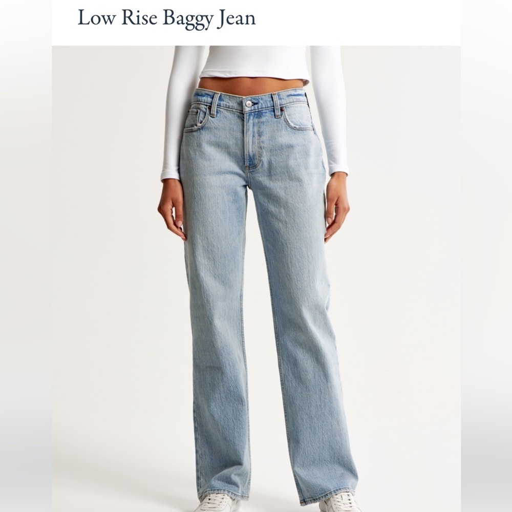 Abercrombie & Fitch Low Rise Baggy Jean (Size 27)